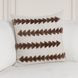 Lineage Essay Frothed Brown Square Accent Pillow