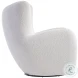 Silvi White Swivel Chair