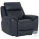 Sorellian Opulent Navy Leather Power Reclining Living Room Set