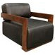 Harlow Charme Black Leather Chair