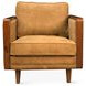 Victoria Outback Tan Leather Accent Chair