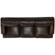 Cameron Black Leather 97" Sofa with Pillow