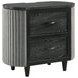 Skyline Onyx and Gray Upholstered Panel Bedroom Set