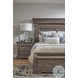 Madison Ridge Natural Bark Queen Panel Bed