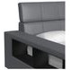 Booker Gray Full Upholstered Transformer Bed with Electronic Features and LED