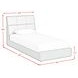Booker Gray Twin Upholstered Transformer Bed with Electronic Features and LED