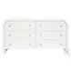 Valentina White Lacquer Waterfall Edge Chest