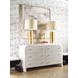 Valentina White Lacquer 6 Drawer Dresser