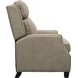 Van Buren Shoreham Cream Leather Push Thru The Arms Recliner with Nailhead Trim