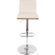 Vasari Walnut And Cream Adjustable Bar Stool