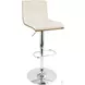 Vasari Walnut And Cream Adjustable Bar Stool