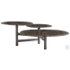 Nez Graphite and Brown Cocktail Table