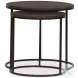 Lavastone Black Outdoor Nesting Tables