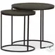 Lavastone Black Outdoor Nesting Tables
