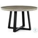 Cyrus Black Round 48" Outdoor Dining Table
