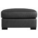 Germain Charcoal Leather Upholstered Rectangular Ottoman
