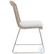 Carmel Hazelnut Outdoor Side Chair with Seat Pad Set of 2