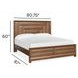 Callisto Bourbon Brown King Panel Bed