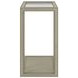 Glaze Bezel Rectangular Glass Top Occassional Table Set