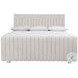 Silhouette Cream Queen Upholstered Panel Bed