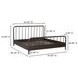 Vivian Dark Brown Queen Panel Bed