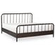 Vivian Dark Brown Queen Panel Bed