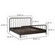 Vivian Dark Brown King Panel Bed