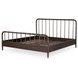 Vivian Dark Brown King Panel Bed