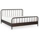 Vivian Dark Brown King Panel Bed