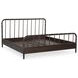 Vivian Dark Brown King Panel Bed