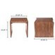 Tyrell Natural Brown Square Side Table