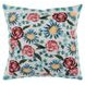Verdant Samara Blue and Cream Square Accent Pillow Set of 2