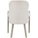 Gwendolyn Cerused Taupe Upholstered Arm Chair Set of 2