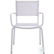 Ventura White Stackable Outdoor Arm Chair Set of 4