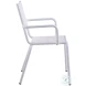 Ventura White Stackable Outdoor Arm Chair Set of 4