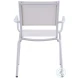 Ventura White Stackable Outdoor Arm Chair Set of 4