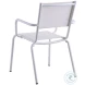 Ventura White Stackable Outdoor Arm Chair Set of 4
