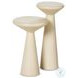 Ravine Parchment White Concrete Accent Tables Set Of 2