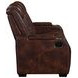 Chester Brown 85" Reclining Sofa with USB Charging and LED