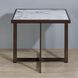 Kayley White Sintered Stone Square End Table