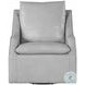 Asterwyn Steamboat Ice Leather Swivel Accent Chair