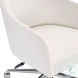 Halsey Beige And Silver Office Chair