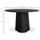 Mono Black 47" Round Dining Table