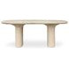 Warby Beige Outdoor 78" Oval Dining Table