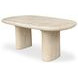 Warby Beige Outdoor 78" Oval Dining Table