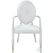 Victoria White Round Back Arm Chair Set of 2