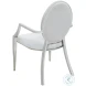 Victoria White Round Back Arm Chair Set of 2