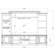 Virginia Blue Entertainment Center for TVs up to 65"