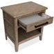Claremont Smokey Taupe 1 Drawer Open Nightstand with USB Charging