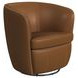 Zenith Tan Upholstered Swivel Chair